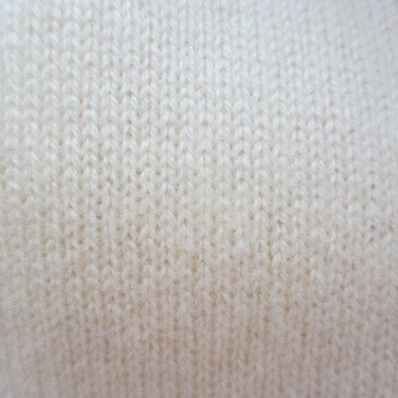 J Crew Womens Small Cream Ivory LS 100% Italian Cashmere Button Pullover Sweate - Picture 8 of 11